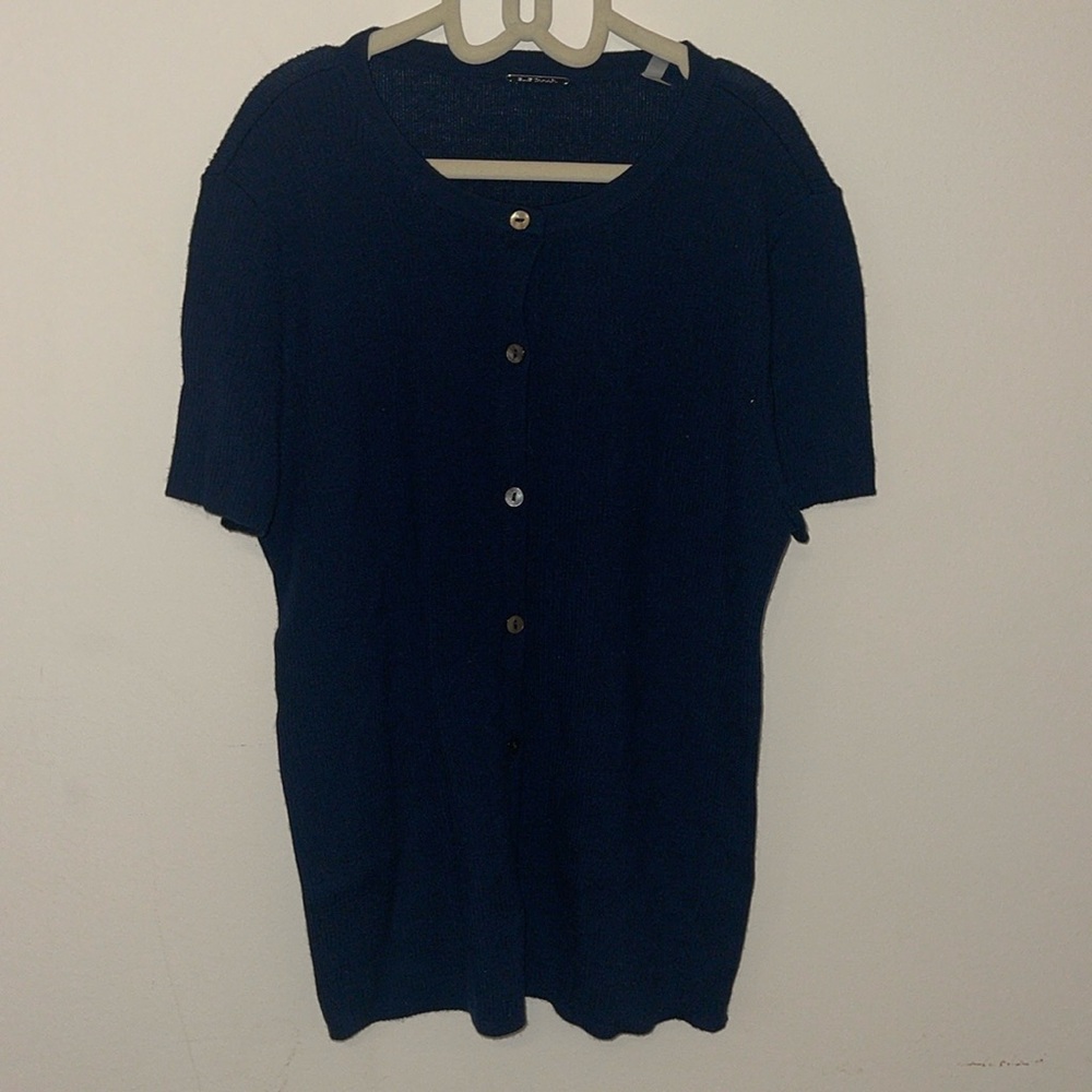 Elie Tahari women’s navy blue shirt